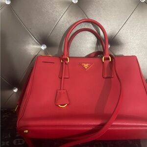 Prada Red Leather Handbag